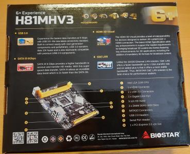 Preview: Mainboard Biostar H81MHV3 - S1150